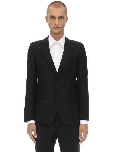 Prada - Wool & mohair tuxedo suit - Black | Luisaviaroma