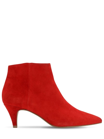 Steve Madden 60mm Suede Ankle Boots In Red