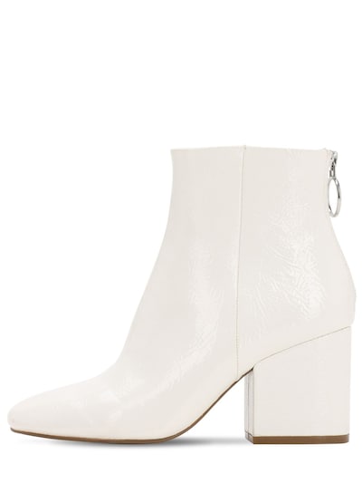 steve madden white ankle boots