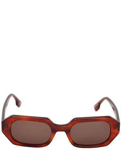 Le Specs La Dolce Vita Octagonal Sunglasses In Brown