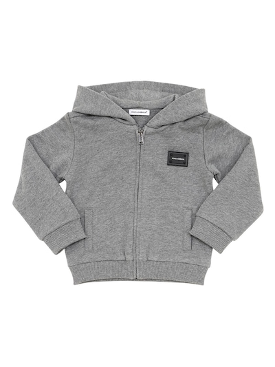 dolce and gabbana grey hoodie