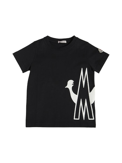 moncler logo print t shirt