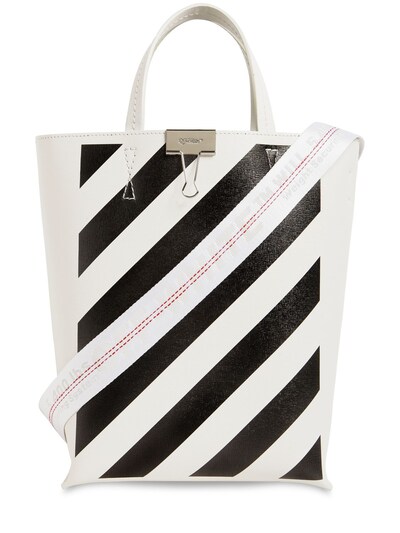 black and white tote bag