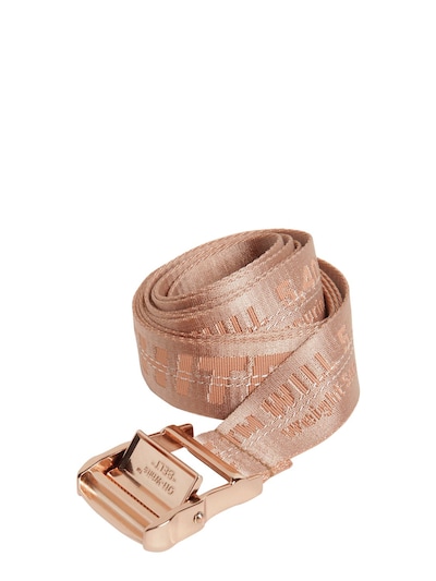 off white nude belt