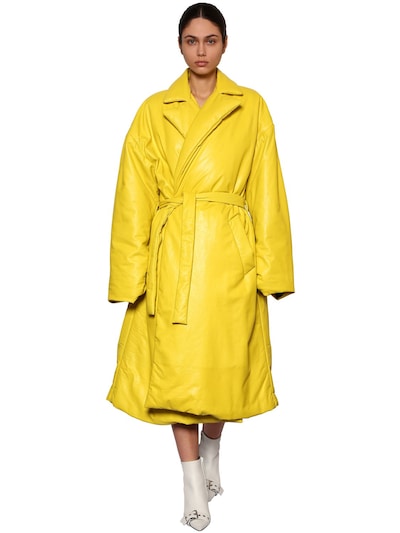 balenciaga yellow coat