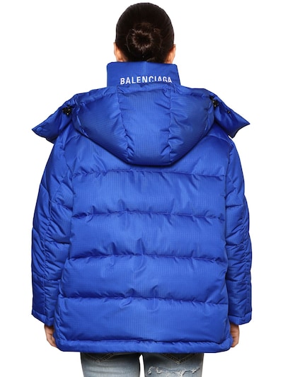 Balenciaga New Swing Puffer Jacket In Royal Blue | ModeSens