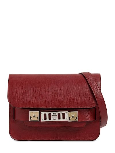 Proenza Schouler Ps11 Mini Grained Leather Shoulder Bag In