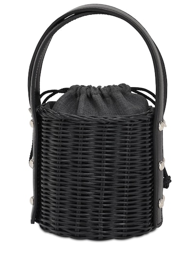 rattan bag black