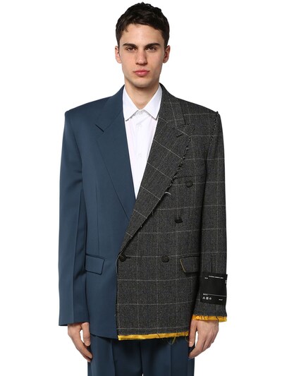 off white wool blazer
