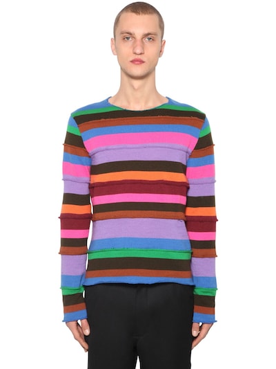 comme des garcons striped sweater