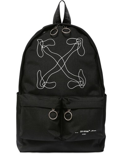 off white canvas backpack