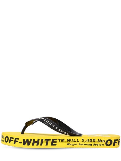 OFF-WHITE LOGO RUBBER FLIP FLOPS,70IJSY009-NJAWMA2