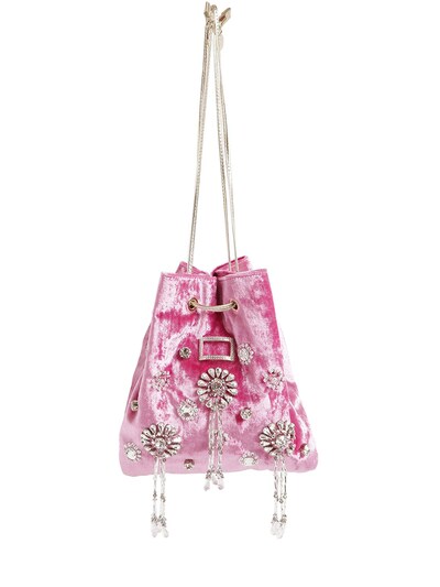 ROGER VIVIER VIV POCKET GRAND SOIR EMBELLISHED BAG,70IL3K006-MUY1NW2