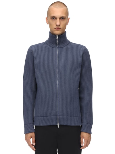 zip up merino sweater