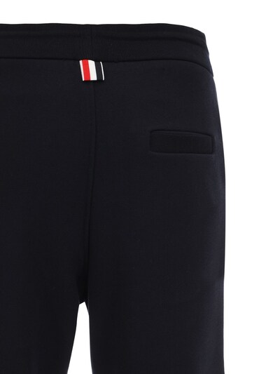 Thom Browne 4-bar Cotton Sweatpants In Navy