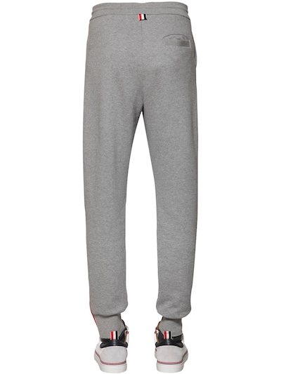 Thom Browne 4-bar Cotton Sweatpants In Grey