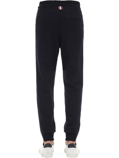 Thom Browne 4-bar Cotton Sweatpants In Navy