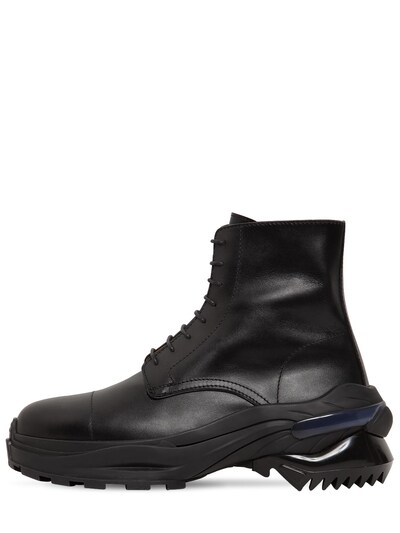 Maison Margiela 55mm Leather Boots W/retro Fit Sole In Black