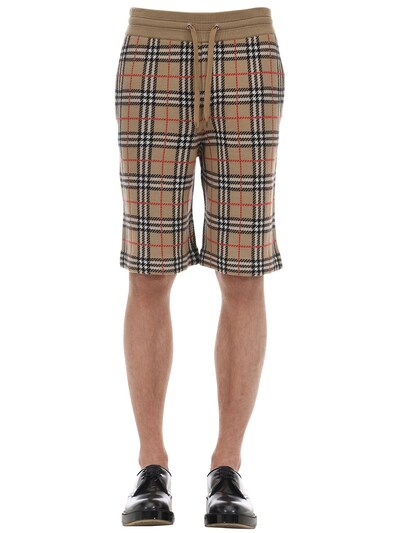 burberry wool shorts