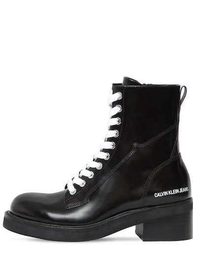 50mm ebba brushed leather ankle boots 