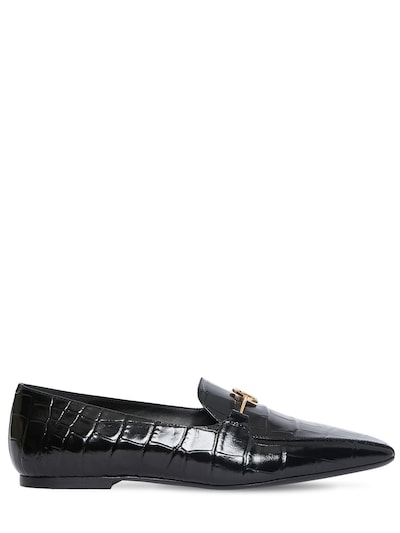10mm almerton leather loafers - Black 