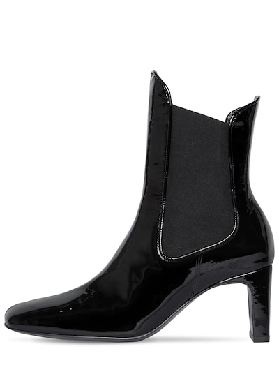 Dorateymur 60mm Patent Leather Chelsea Boots In Black