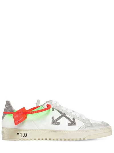 off white glitter sneakers