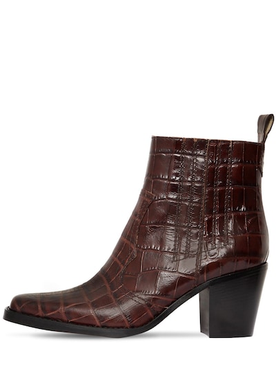 brown croc boots