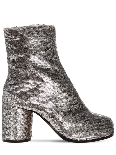 maison margiela silver shoes