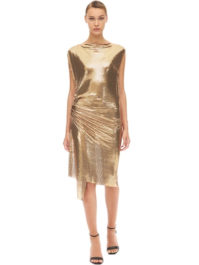 paco rabanne gold dress