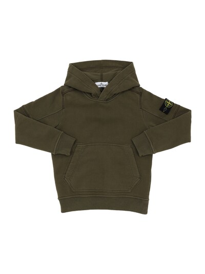 stone island hoodie green