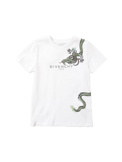 Givenchy - Dragon print cotton jersey t 