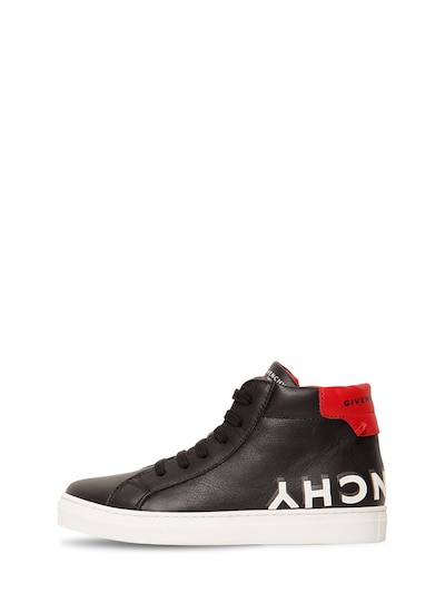 Givenchy - Logo printed leather high 