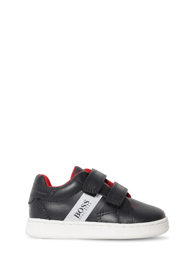 hugo boss leather sneakers