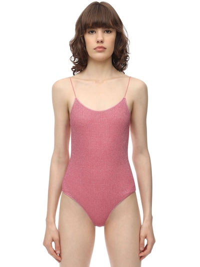 pink one piece swimsuit