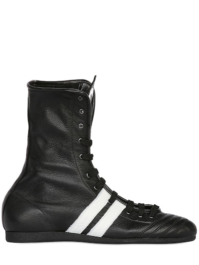 boxing shoes leather