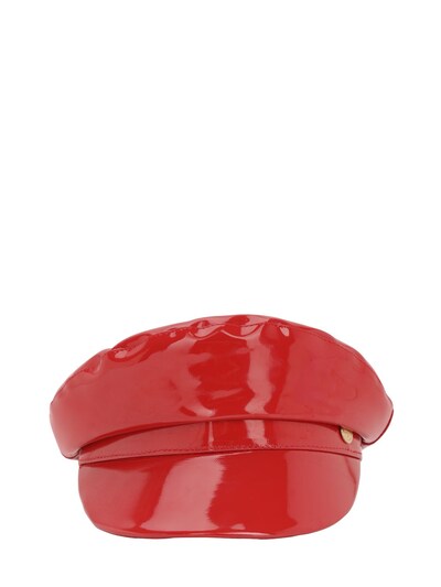 Chiara Ferragni Vinyl Hat In Red