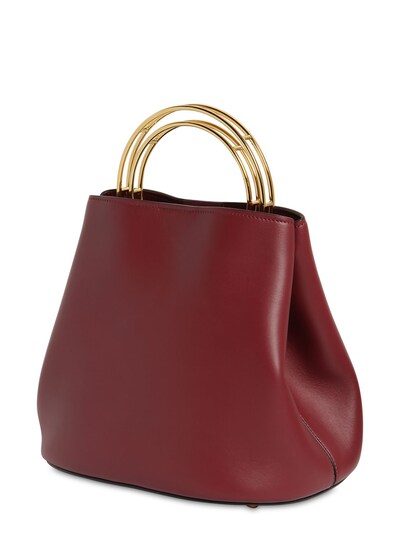 marni pannier leather bucket bag