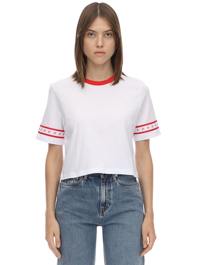 calvin klein tape t shirt