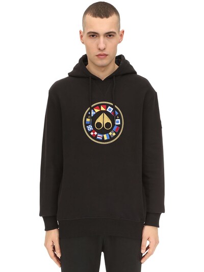 MOOSE KNUCKLES LAKE WINNIPEG COTTON SWEATSHIRT HOODIE,70IW8J026-MJKY0