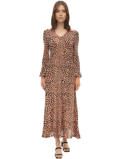 leopard knit dress