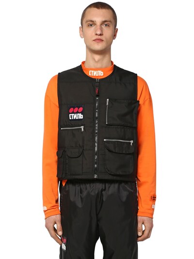 HERON PRESTON CTNMB PATCH TECH ZIPPED MULTIPOCKET waistcoat,70IWHP025-MTA4OA2