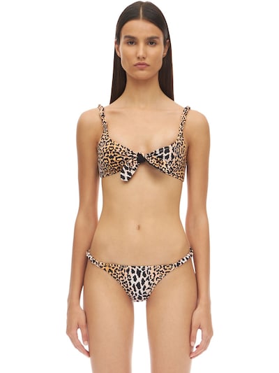 leopard print bikini set