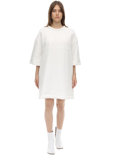 white cotton dress
