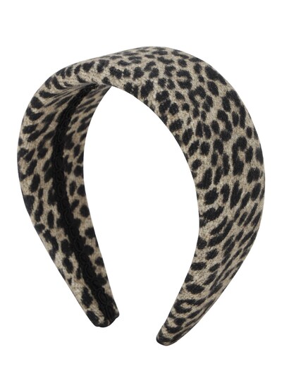 Ca&lou Anastasia Animalier Wool Headband In Leopard