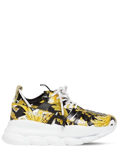 VERSACE CHAIN REACTION 2 PRINTED MESH SNEAKERS,70IWTY001-RE5PQG2