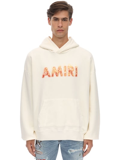 amiri printed hoodie