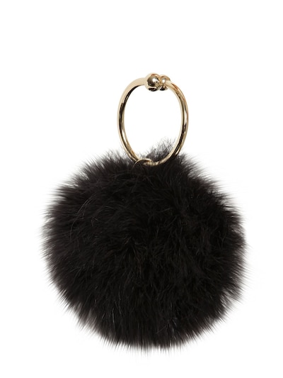 black feather bag