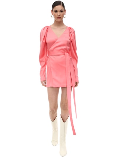 Pink Wrap Dress Mini