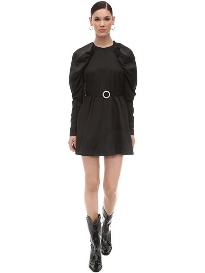 rotate satin mini dress